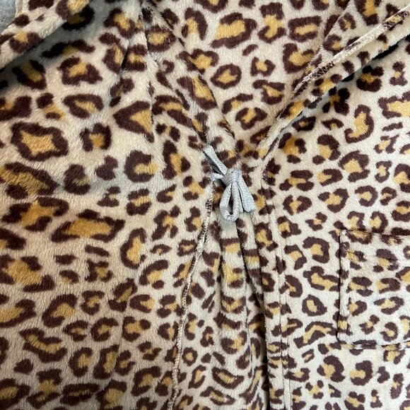 Cuddl Duds Girls Sassy Animal Cheetah Print Soft Cozy Lounge Sleepwear Robe S - Picture 6 of 12